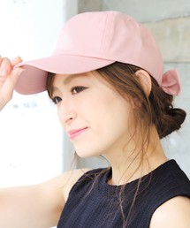 14+ | デニムリボンCAP　14+オリジナル バックリボン キャップ(キャップ)