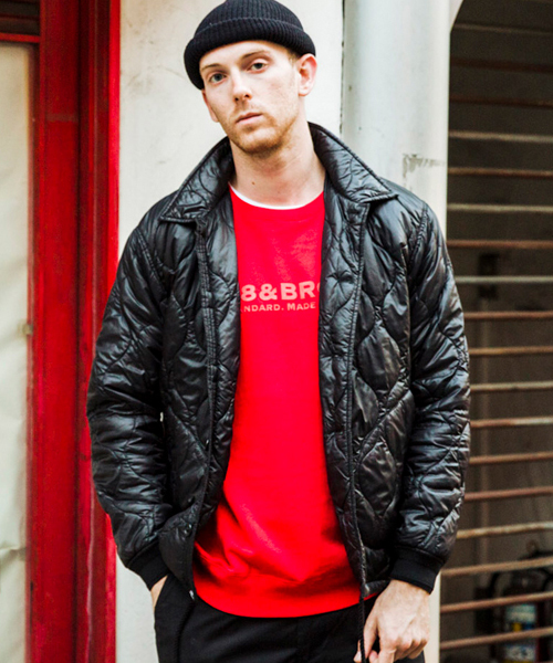 68&brothers（シックスティエイトアンドブラザーズ）の「x PROPS STORE Quilting Coach Jkt（ブルゾン・メンズ・ブラック/オリーブ・LARGE/MEDIUM/SMALL/X-LARGE）」の6枚目の写真