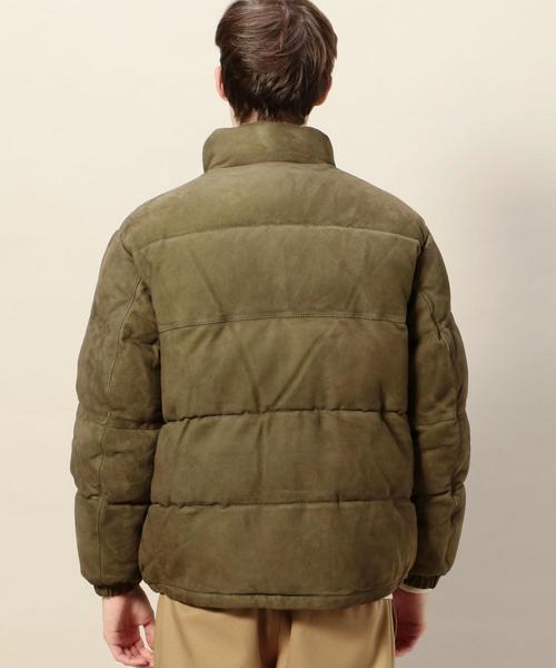 schott（ショット）の「【別注】 ＜Schott(ショット)＞ SUEDE DOWN/ダウンジャケット ◆（ダウンジャケット/コート・メンズ・オリーブ・LARGE/MEDIUM/SMALL）」の5枚目の写真