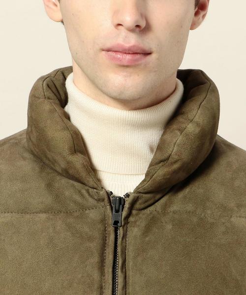 schott（ショット）の「【別注】 ＜Schott(ショット)＞ SUEDE DOWN/ダウンジャケット ◆（ダウンジャケット/コート・メンズ・オリーブ・LARGE/MEDIUM/SMALL）」の9枚目の写真