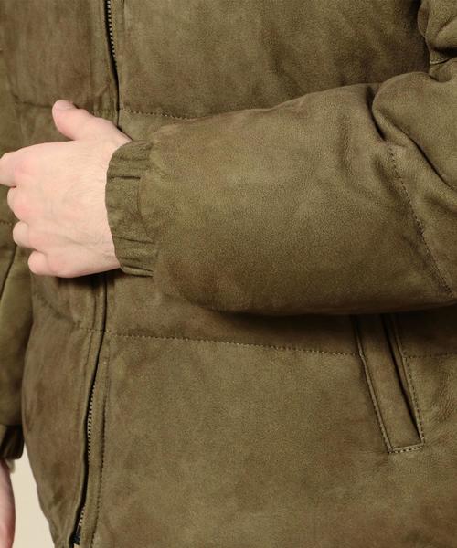 schott（ショット）の「【別注】 ＜Schott(ショット)＞ SUEDE DOWN/ダウンジャケット ◆（ダウンジャケット/コート・メンズ・オリーブ・LARGE/MEDIUM/SMALL）」の10枚目の写真