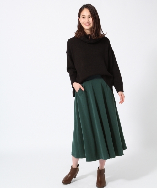 GLOBAL WORK（グローバルワーク）の「TRカラーフレアスカート/776091（スカート・レディース・グリーン/レッド/ブラック・LARGE/MEDIUM）」の7枚目の写真