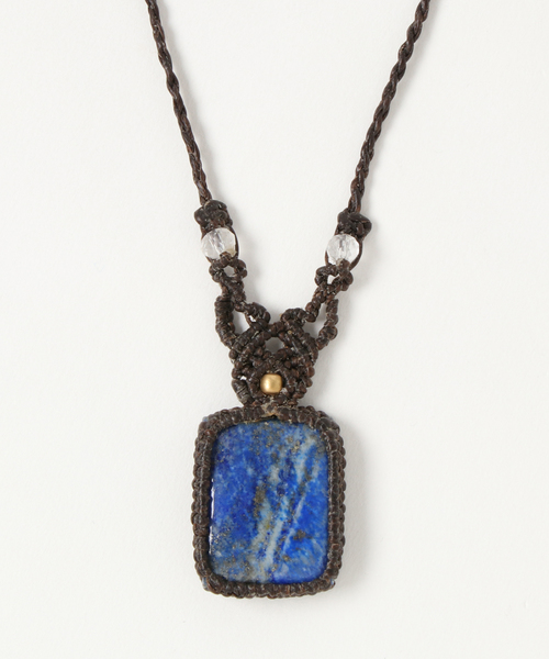 チャイハネ ラピスラズリ マクラメ編みネックレス ネックレス チャイハネ チャイハネ のファッション通販 Zozotown