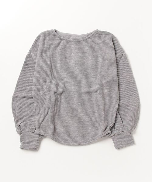 STYLEBLOCK(スタイルブロック)の「ヘア糸ニットソープルオーバー(Tシャツ/カットソー・レディース・ブラック/グレー/イエロー/ラベンダー・M)」の3枚目の写真