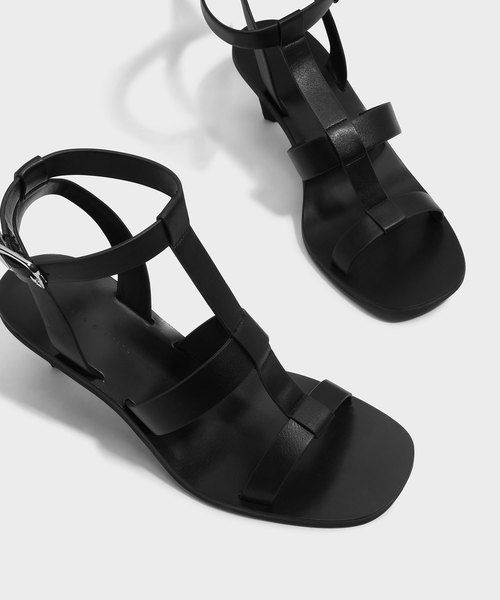 CHARLES & KEITH(チャールズ & キース)の「ケージサンダル / CAGE SANDALS(サンダル・レディース・ブラック/ベージュ・25cm/23cm/24.5cm/22.5cm/23.5cm)」の5枚目の写真