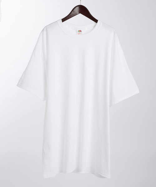 FRUIT OF THE LOOM（フルーツオブザルーム）の「【FRUIT OF THE LOOM/フルーツオブザルーム】 Crew Neck Cut & Sew Cotton Short Sleeve（Tシャツ/カットソー・メンズ・ホワイト/ブラック/パープル/ネイビー/ピンク/グリーン/ヘザーグレー/マルーン・M/L/XL）」の11枚目の写真