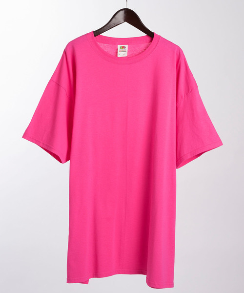 FRUIT OF THE LOOM（フルーツオブザルーム）の「【FRUIT OF THE LOOM/フルーツオブザルーム】 Crew Neck Cut & Sew Cotton Short Sleeve（Tシャツ/カットソー・メンズ・ホワイト/ブラック/パープル/ネイビー/ピンク/グリーン/ヘザーグレー/マルーン・M/L/XL）」の17枚目の写真