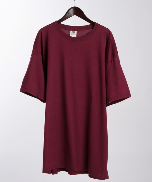 FRUIT OF THE LOOM（フルーツオブザルーム）の「【FRUIT OF THE LOOM/フルーツオブザルーム】 Crew Neck Cut & Sew Cotton Short Sleeve（Tシャツ/カットソー・メンズ・ホワイト/ブラック/パープル/ネイビー/ピンク/グリーン/ヘザーグレー/マルーン・M/L/XL）」の18枚目の写真