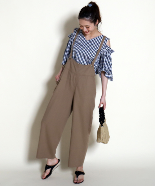 MARBLE WALTS（マーブルワルツ）の「オトナサロペット（サロペット/オーバーオール・レディース・ブラック/ベージュ/ネイビー・M/L）」の19枚目の写真