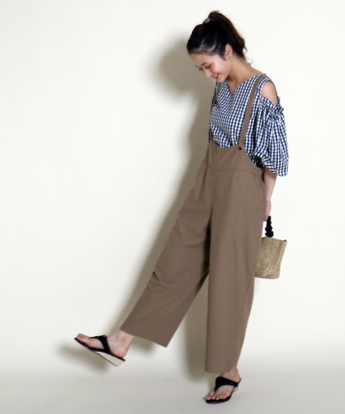 MARBLE WALTS（マーブルワルツ）の「オトナサロペット（サロペット/オーバーオール・レディース・ブラック/ベージュ/ネイビー・M/L）」の16枚目の写真