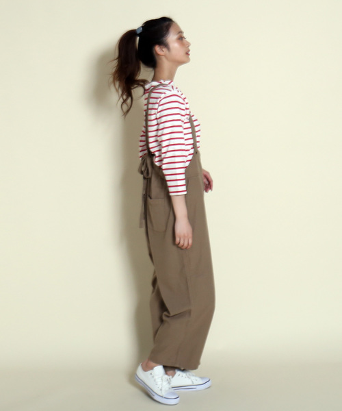 MARBLE WALTS（マーブルワルツ）の「オトナサロペット（サロペット/オーバーオール・レディース・ブラック/ベージュ/ネイビー・M/L）」の14枚目の写真