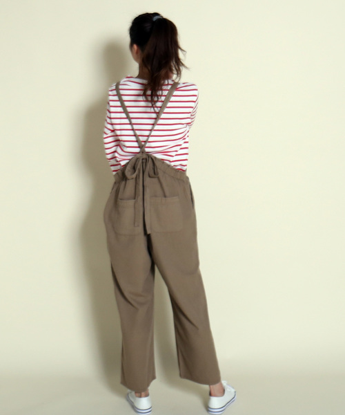 MARBLE WALTS（マーブルワルツ）の「オトナサロペット（サロペット/オーバーオール・レディース・ブラック/ベージュ/ネイビー・M/L）」の10枚目の写真