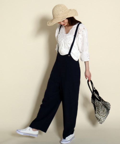 MARBLE WALTS（マーブルワルツ）の「オトナサロペット（サロペット/オーバーオール・レディース・ブラック/ベージュ/ネイビー・M/L）」の17枚目の写真