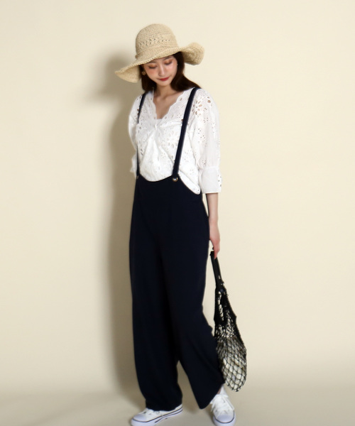 MARBLE WALTS（マーブルワルツ）の「オトナサロペット（サロペット/オーバーオール・レディース・ブラック/ベージュ/ネイビー・M/L）」の13枚目の写真