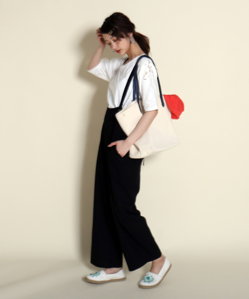 MARBLE WALTS（マーブルワルツ）の「オトナサロペット（サロペット/オーバーオール・レディース・ブラック/ベージュ/ネイビー・M/L）」の15枚目の写真