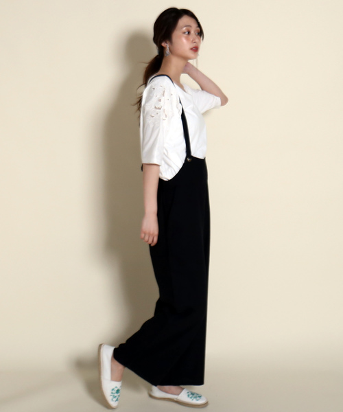 MARBLE WALTS（マーブルワルツ）の「オトナサロペット（サロペット/オーバーオール・レディース・ブラック/ベージュ/ネイビー・M/L）」の11枚目の写真