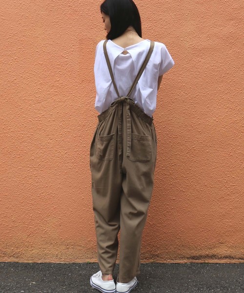 MARBLE WALTS（マーブルワルツ）の「オトナサロペット（サロペット/オーバーオール・レディース・ブラック/ベージュ/ネイビー・M/L）」の5枚目の写真