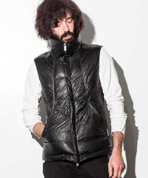 CDM BY CARPEDIEM | シープレザーダウンベスト(ダウンベスト)