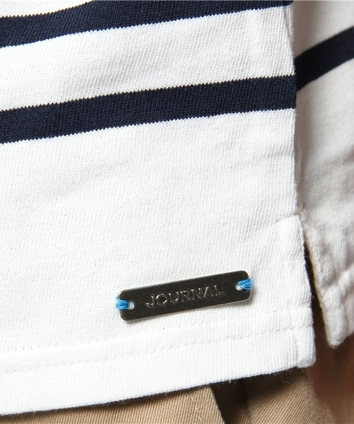 JOURNAL STANDARD（ジャーナルスタンダード）の「ボーダー5ブソデカットソー #（Tシャツ/カットソー・メンズ・ネイビー/レッド/ライトブルー/ブルー系その他・LARGE/MEDIUM）」の10枚目の写真