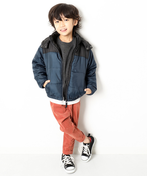 devirock（デビロック）の「ファイバーダウンジャケット（ダウンジャケット/コート・キッズ・ブラック/ネイビー/レッド/キャメル/ブルー系その他/レッド系その他/ブラウン系その他・110cm/100cm/120cm/130cm/140cm/150cm/160cm）」の12枚目の写真