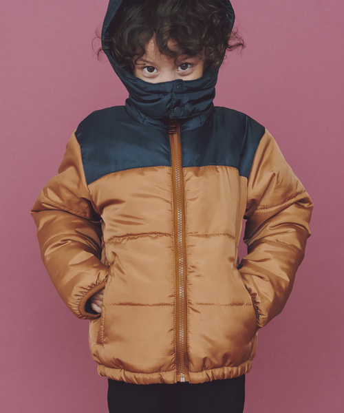 devirock（デビロック）の「ファイバーダウンジャケット（ダウンジャケット/コート・キッズ・ブラック/ネイビー/レッド/キャメル/ブルー系その他/レッド系その他/ブラウン系その他・110cm/100cm/120cm/130cm/140cm/150cm/160cm）」の3枚目の写真