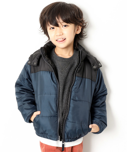 devirock（デビロック）の「ファイバーダウンジャケット（ダウンジャケット/コート・キッズ・ブラック/ネイビー/レッド/キャメル/ブルー系その他/レッド系その他/ブラウン系その他・110cm/100cm/120cm/130cm/140cm/150cm/160cm）」の5枚目の写真