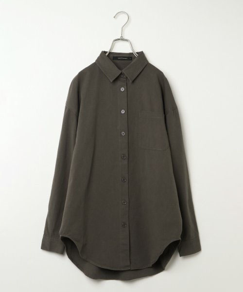 VENCEEXCHANGE（ヴァンスエクスチェンジ）の「バックパッチミリタリービッグシャツ（シャツ/ブラウス・レディース・ブラック/オリーブ/ベージュ・M）」の10枚目の写真