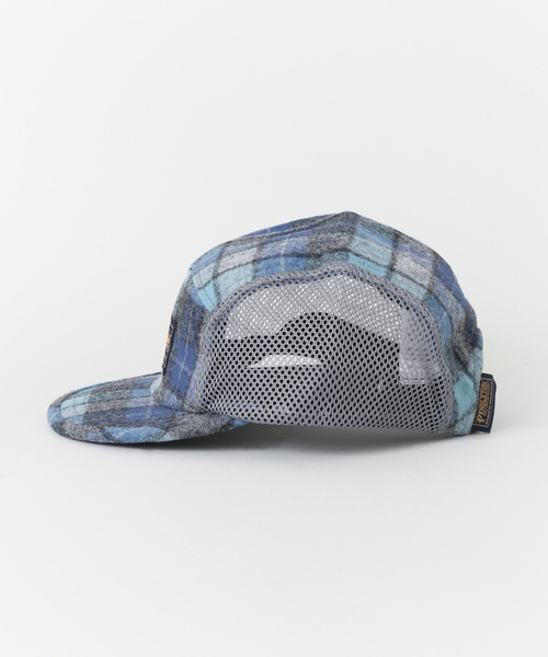 PENDLETON(ペンドルトン)の「PENDLETON PD CHECK FABRIC JET CAP(キャップ・メンズ・ブラック/ブルー/グリーン・FREE)」の4枚目の写真