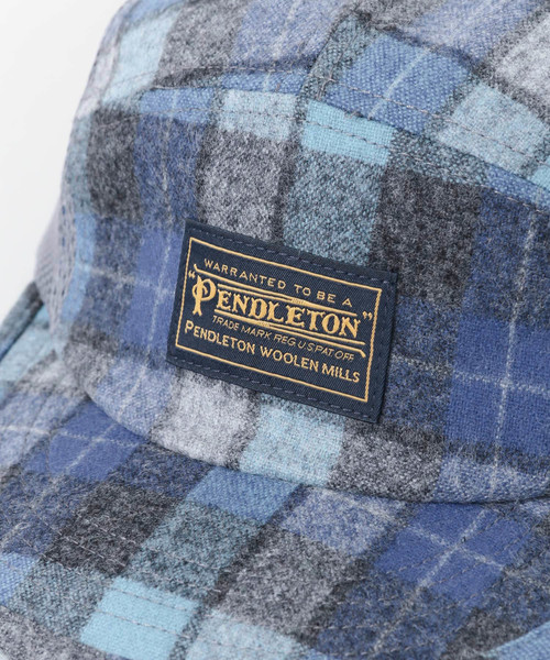 PENDLETON(ペンドルトン)の「PENDLETON PD CHECK FABRIC JET CAP(キャップ・メンズ・ブラック/ブルー/グリーン・FREE)」の10枚目の写真