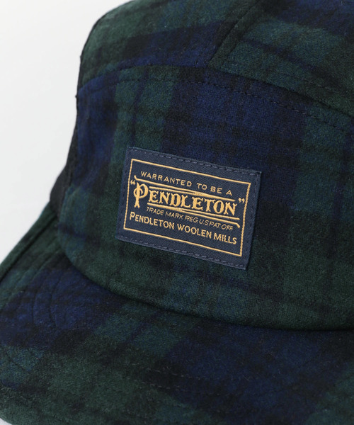 PENDLETON(ペンドルトン)の「PENDLETON PD CHECK FABRIC JET CAP(キャップ・メンズ・ブラック/ブルー/グリーン・FREE)」の12枚目の写真