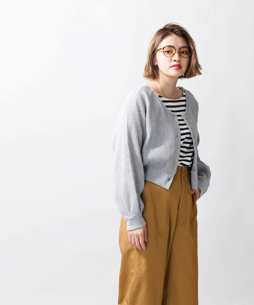 WEGO（ウィゴー）の「WEGO/ワッフルカーディガン（カーディガン/ボレロ・レディース・杢グレー/ベージュ/ブラウン・FREE）」の13枚目の写真