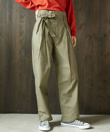 AMERICAN HOLIC | ベルト付タックパンツ(その他パンツ)