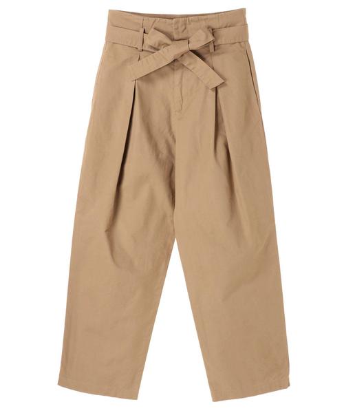 AMERICAN HOLIC（アメリカンホリック）の「ベルト付タックパンツ（その他パンツ・レディース・ブラック/ベージュ/カーキ/キャメル・M/L）」の6枚目の写真