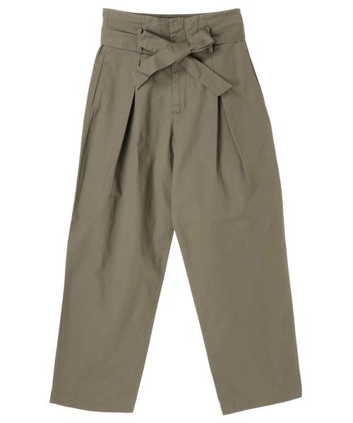 AMERICAN HOLIC（アメリカンホリック）の「ベルト付タックパンツ（その他パンツ・レディース・ブラック/ベージュ/カーキ/キャメル・M/L）」の8枚目の写真