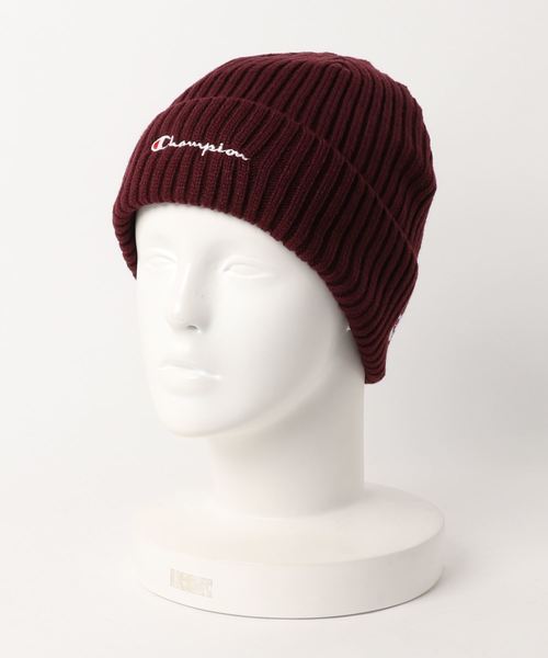 Champion（チャンピオン）の「【CHAMPION/チャンピオン】ウラフリースニットワッチ　ビーニー（ニットキャップ/ビーニー・レディース・ブラック/ライトパープル/マスタード/レッド/ブルー/ネイビー/パープル/ワイン/グリーン/ホワイト/杢グレー/ベージュ・FREE）」の12枚目の写真