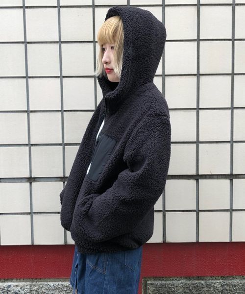 tiptop（ティップトップ）の「もこもこボアフードブルゾン（ブルゾン