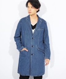 ８(eight) | デニム チェスターコート ロング ジャケット(チェスターコート)