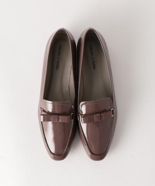 ODETTE E ODILE(オデットエオディール)の「OFD リボンモカ スリッポン20↑(ローファー・レディース・ダークグレー/モカ/ワインレッド/ブラック・22.5cm/23cm/24.5cm/23.5cm/24cm/22cm/25cm)」の1枚目の写真