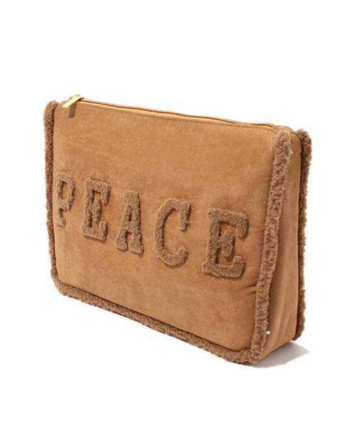 laule'a sunny side store(ラウレアサニーサイドストア)の「フェイクムートンメッセージクラッチBAG(クラッチバッグ・レディース・A/E/F/D/C/B・FREE)」の8枚目の写真