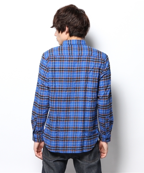green label relaxing（グリーンレーベルリラクシング）の「NEL NEP CHECK ワークシャツ（シャツ/ブラウス・メンズ・レッド/ダークグリーン/コバルトブルー・SMALL/MEDIUM/LARGE/X-LARGE）」の8枚目の写真