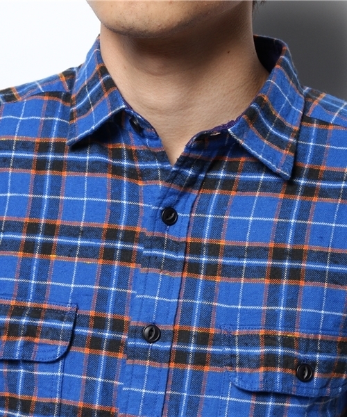 green label relaxing（グリーンレーベルリラクシング）の「NEL NEP CHECK ワークシャツ（シャツ/ブラウス・メンズ・レッド/ダークグリーン/コバルトブルー・SMALL/MEDIUM/LARGE/X-LARGE）」の9枚目の写真