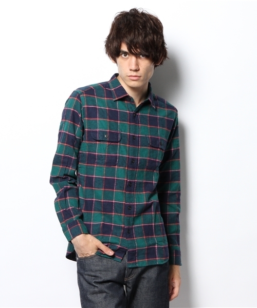 green label relaxing（グリーンレーベルリラクシング）の「NEL NEP CHECK ワークシャツ（シャツ/ブラウス・メンズ・レッド/ダークグリーン/コバルトブルー・SMALL/MEDIUM/LARGE/X-LARGE）」の13枚目の写真
