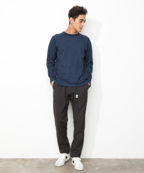 ADAM ET ROPE'（アダムエロペ）の「[NORITAKE] RAYMONDワッフルプルオーバー（Tシャツ/カットソー・メンズ・ネイビー/オリーブ/イエロー系その他・M/L）」の5枚目の写真