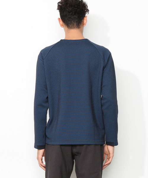 ADAM ET ROPE'（アダムエロペ）の「[NORITAKE] RAYMONDワッフルプルオーバー（Tシャツ/カットソー・メンズ・ネイビー/オリーブ/イエロー系その他・M/L）」の8枚目の写真