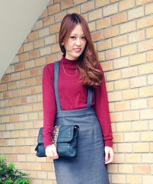 Another Edition(アナザーエディション)の「AE HI/N PO(ニット/セーター・レディース・ネイビー/オフホワイト/ダークグレー/ワインレッド・フリー)」の1枚目の写真