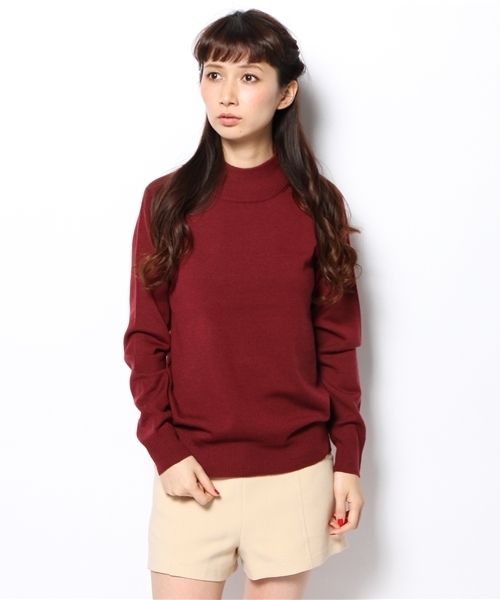 Another Edition(アナザーエディション)の「AE HI/N PO(ニット/セーター・レディース・ネイビー/オフホワイト/ダークグレー/ワインレッド・フリー)」の11枚目の写真