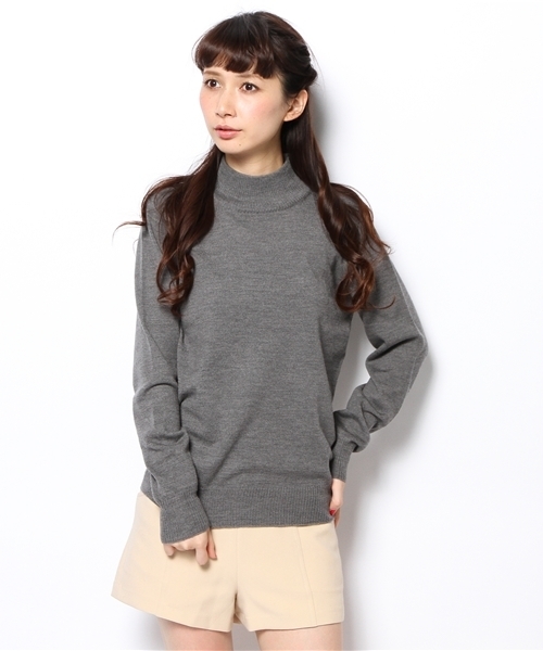 Another Edition(アナザーエディション)の「AE HI/N PO(ニット/セーター・レディース・ネイビー/オフホワイト/ダークグレー/ワインレッド・フリー)」の3枚目の写真