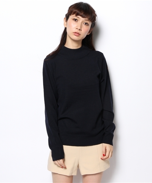 Another Edition(アナザーエディション)の「AE HI/N PO(ニット/セーター・レディース・ネイビー/オフホワイト/ダークグレー/ワインレッド・フリー)」の5枚目の写真