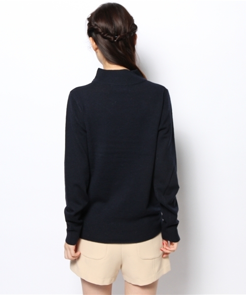 Another Edition(アナザーエディション)の「AE HI/N PO(ニット/セーター・レディース・ネイビー/オフホワイト/ダークグレー/ワインレッド・フリー)」の7枚目の写真