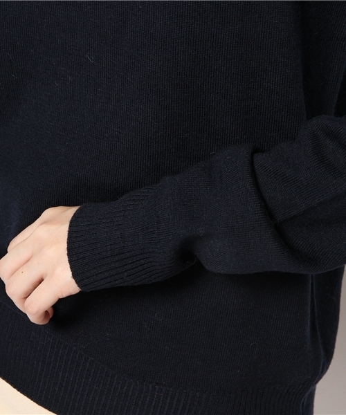 Another Edition(アナザーエディション)の「AE HI/N PO(ニット/セーター・レディース・ネイビー/オフホワイト/ダークグレー/ワインレッド・フリー)」の9枚目の写真